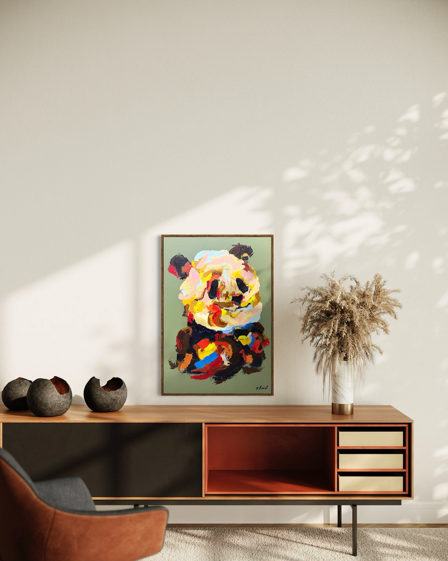 Obra De Arte Figurativa - Panda Gigante