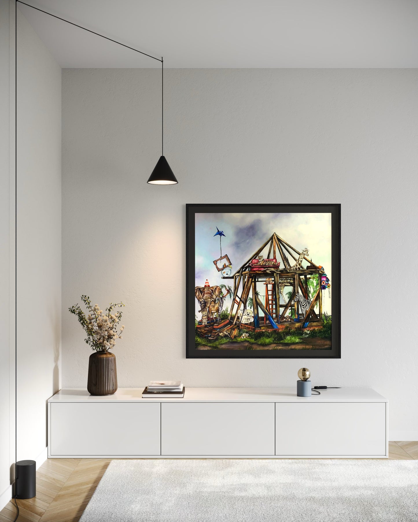 Obra surrealista - Globo