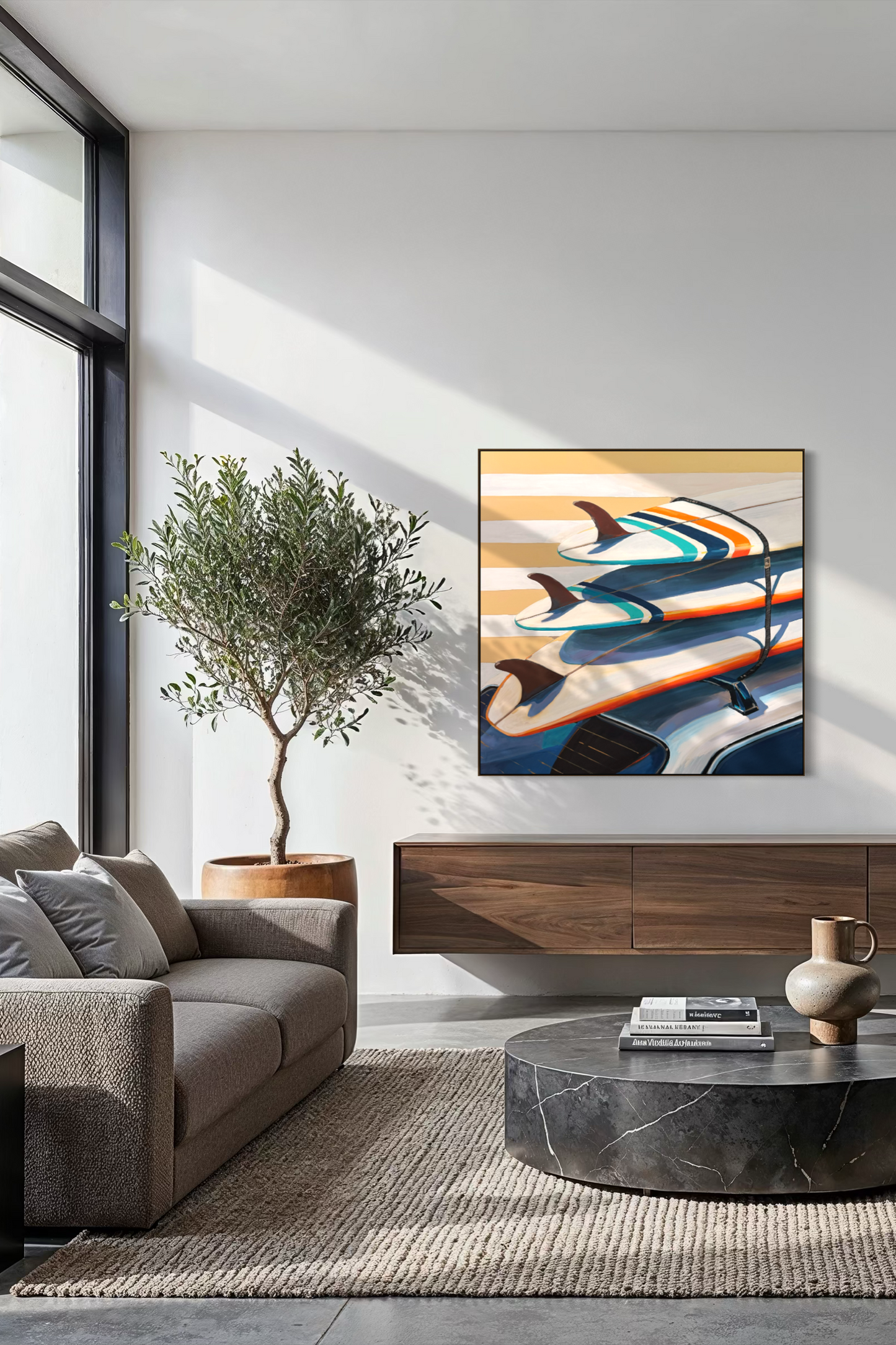 Obra de Arte Figurativa - Surfing 80s