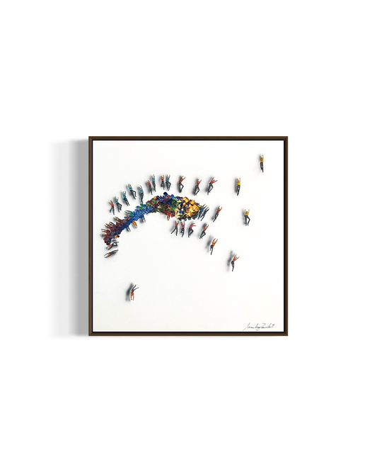 Obra de Arte Minimalista - Aglomerados - Curva