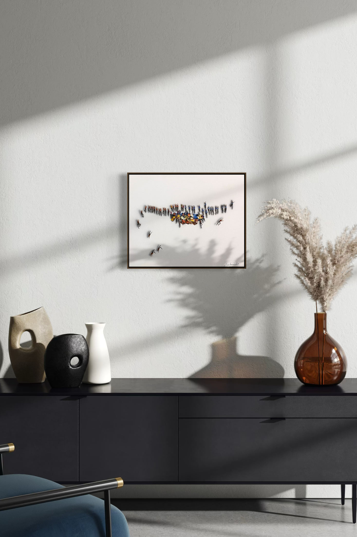Obra de Arte Minimalista - Aglomerados - Trilha