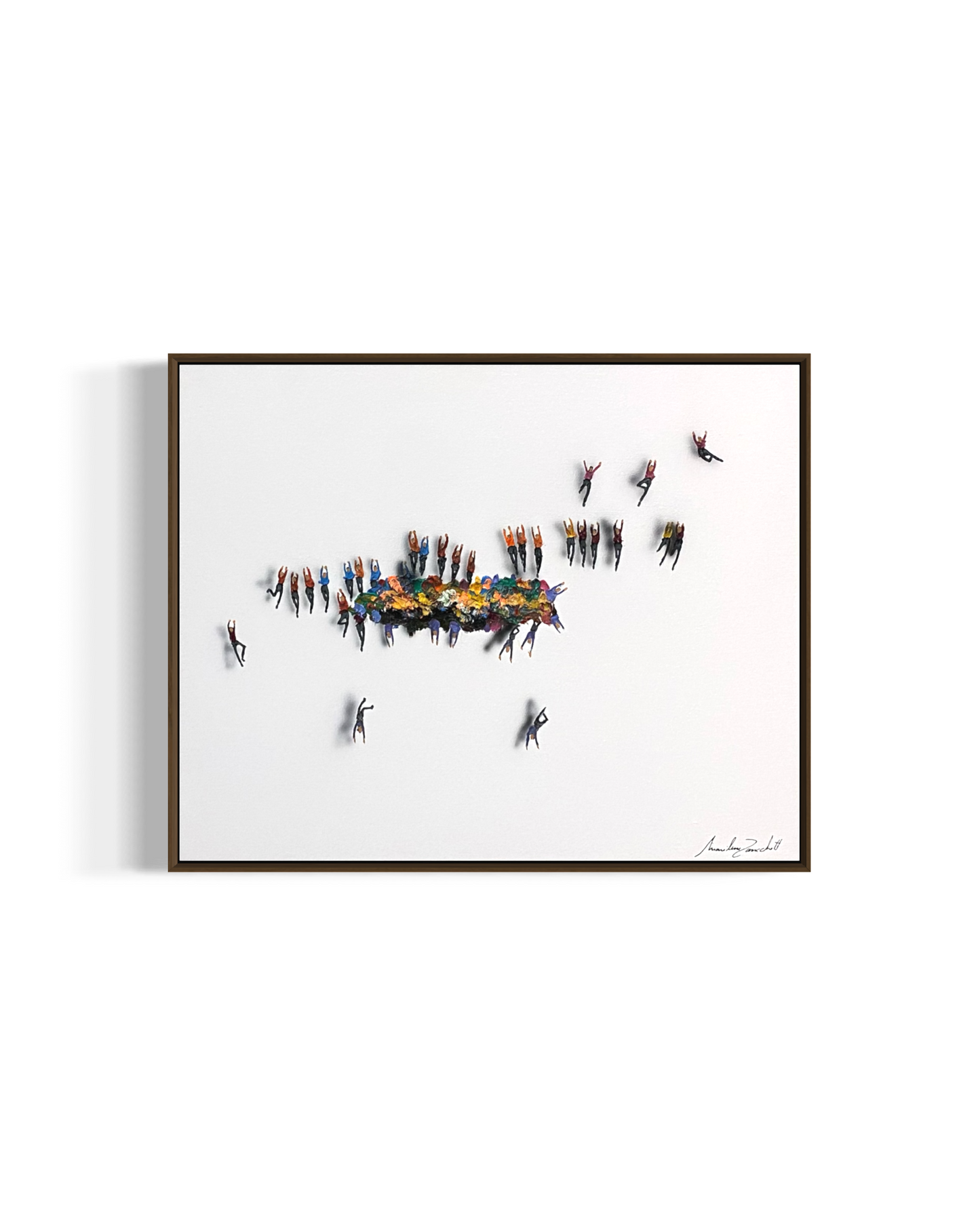 Obra de Arte Minimalista - Aglomerados - Fila