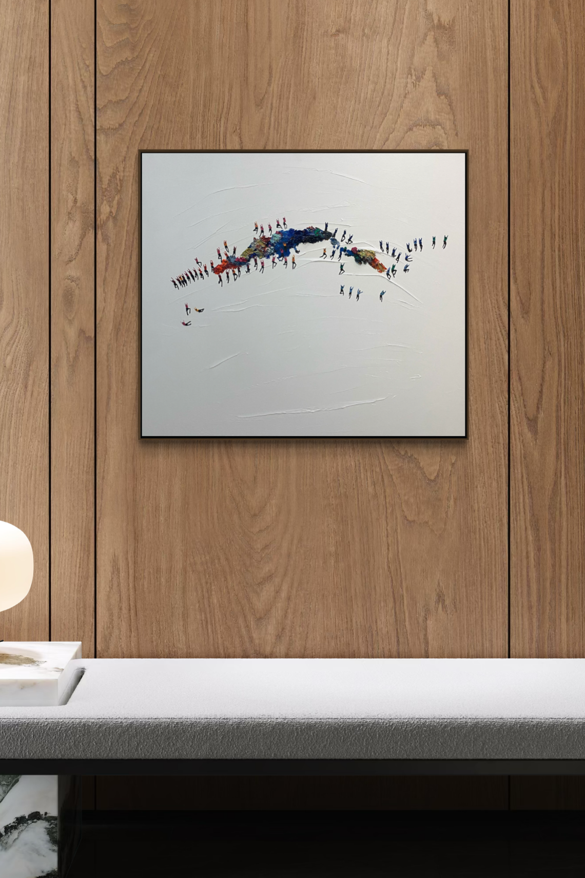 Obra de Arte Minimalista - Aglomerados - Ponte