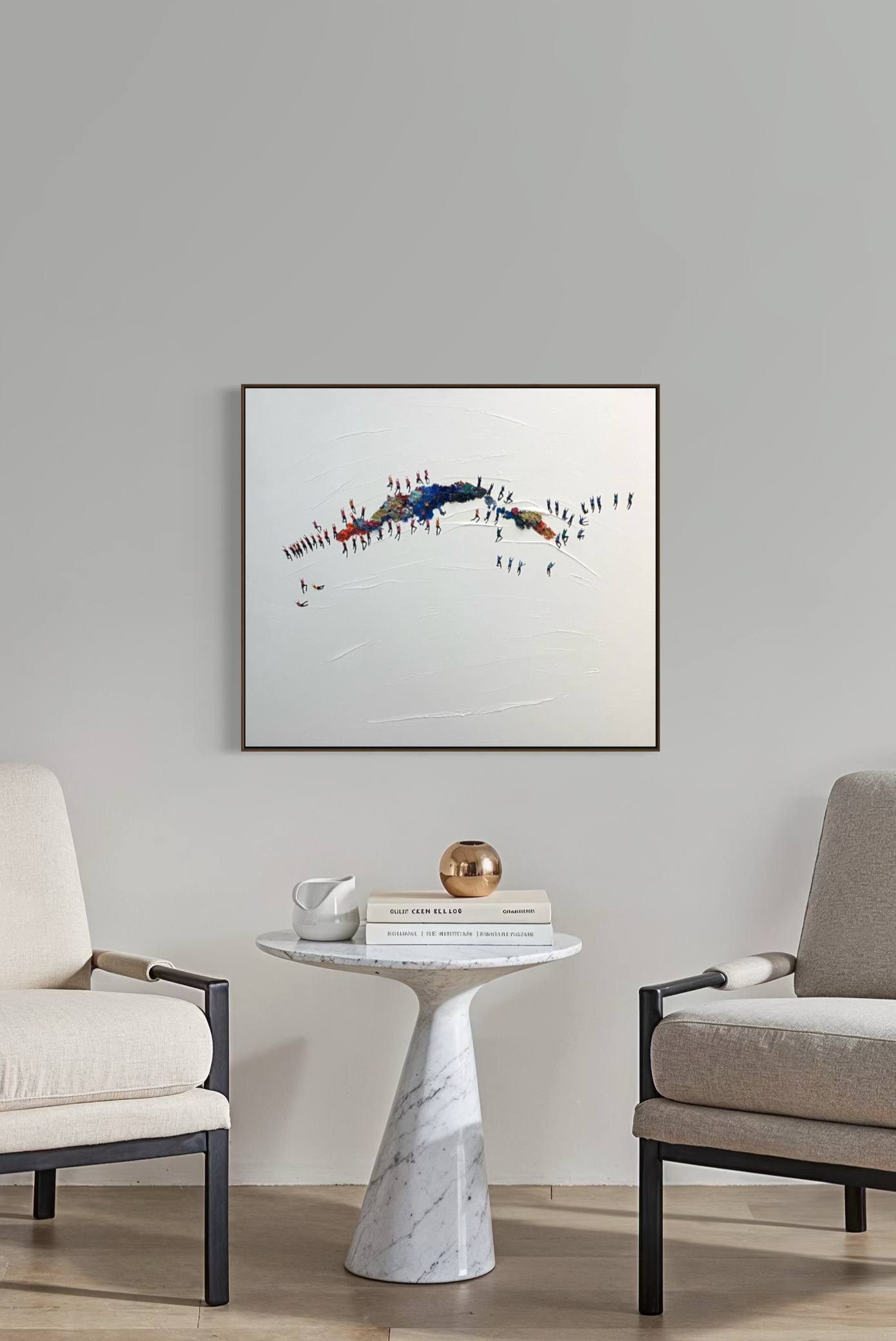 Obra de Arte Minimalista - Aglomerados - Ponte