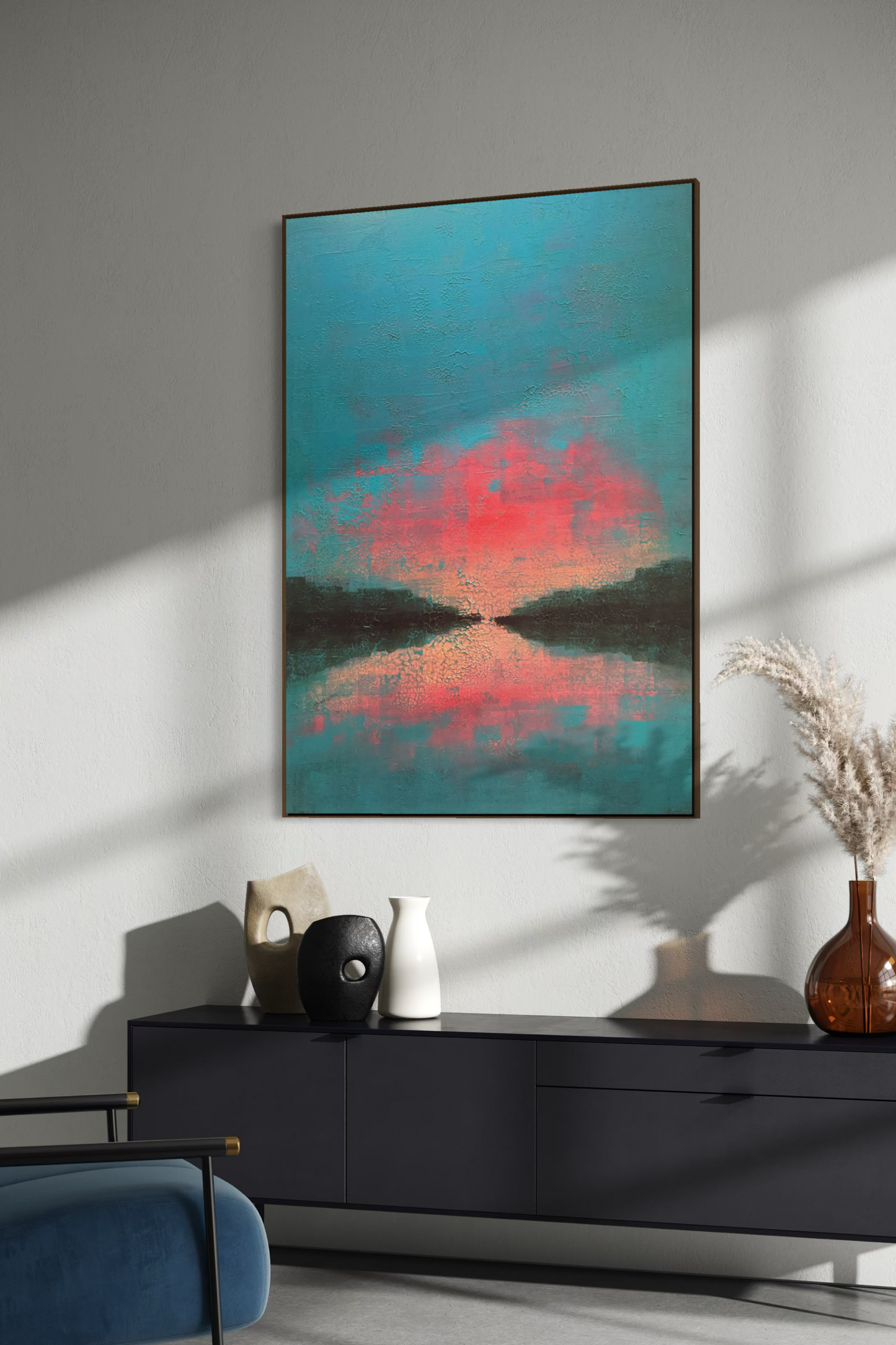 Obra de Arte Abstrata - Horizon Colors Twilight