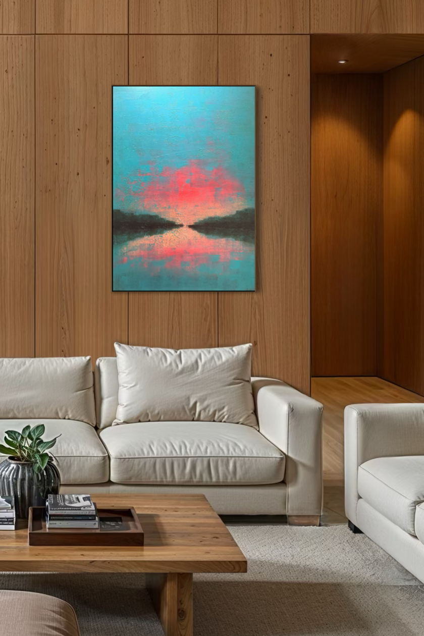 Obra de Arte Abstrata - Horizon Colors Twilight