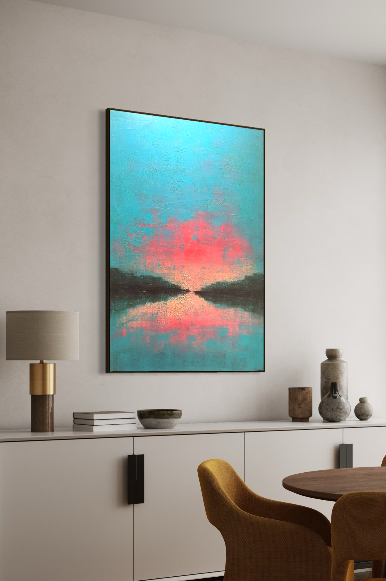 Obra de Arte Abstrata - Horizon Colors Twilight