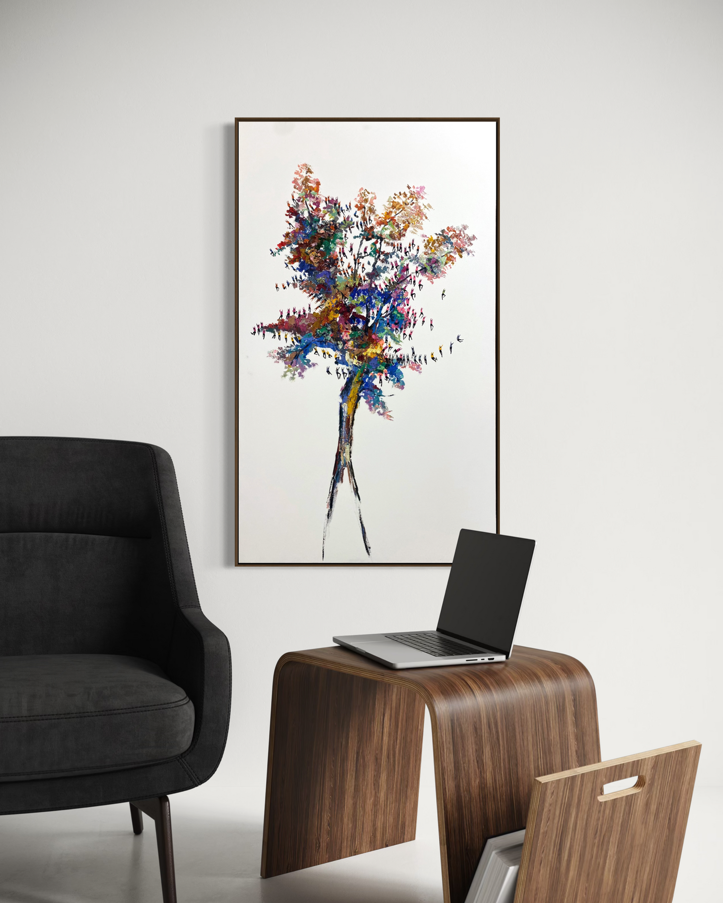 Obra de Arte Minimalista - Aglomerados - Árvore