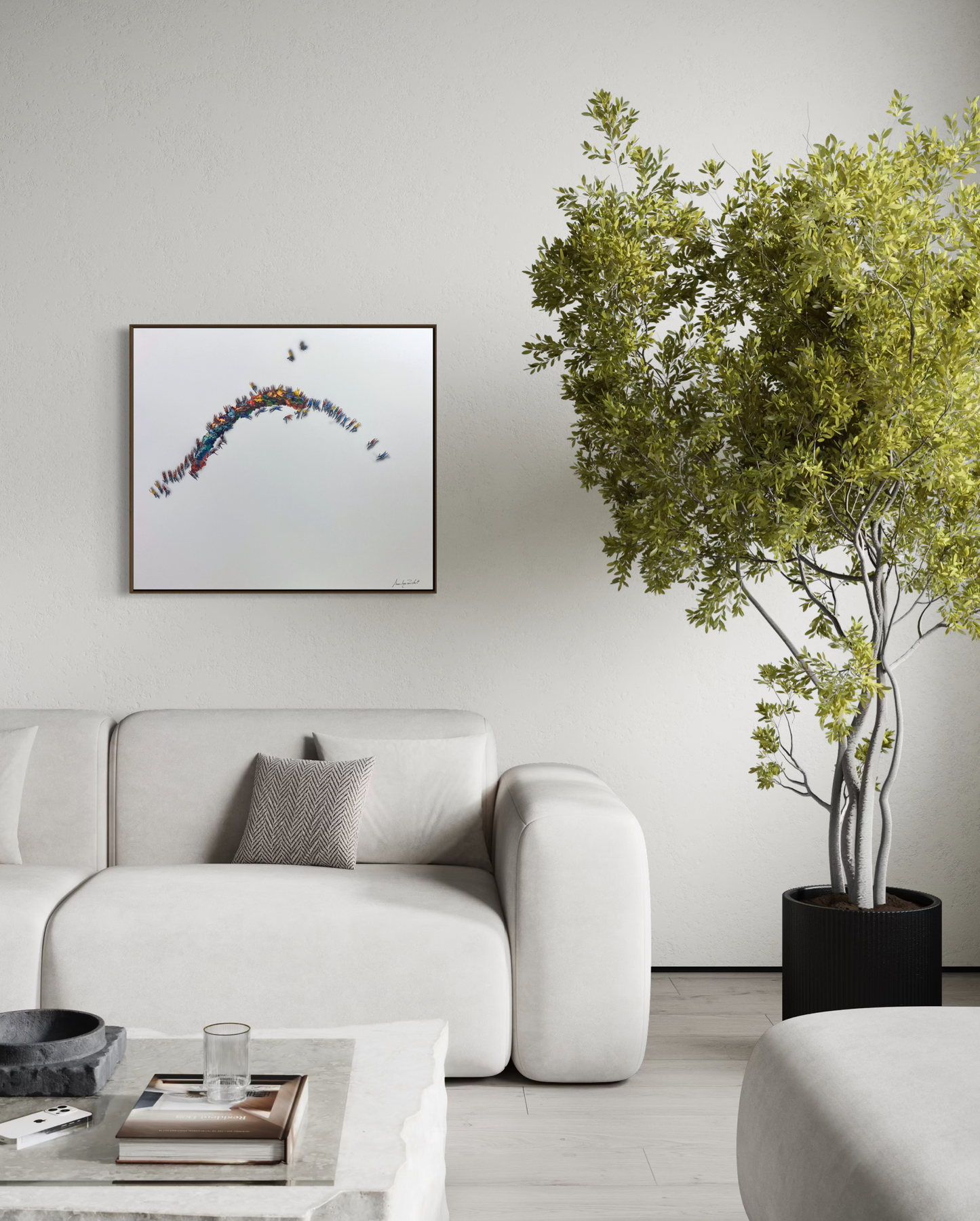 Obra de Arte Minimalista - Aglomerados - Liberdade