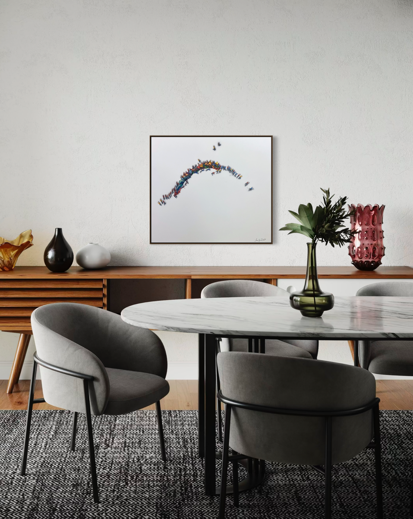 Obra de Arte Minimalista - Aglomerados - Liberdade