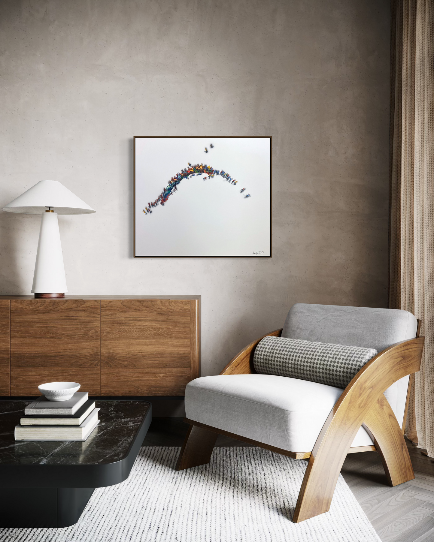 Obra de Arte Minimalista - Aglomerados - Liberdade