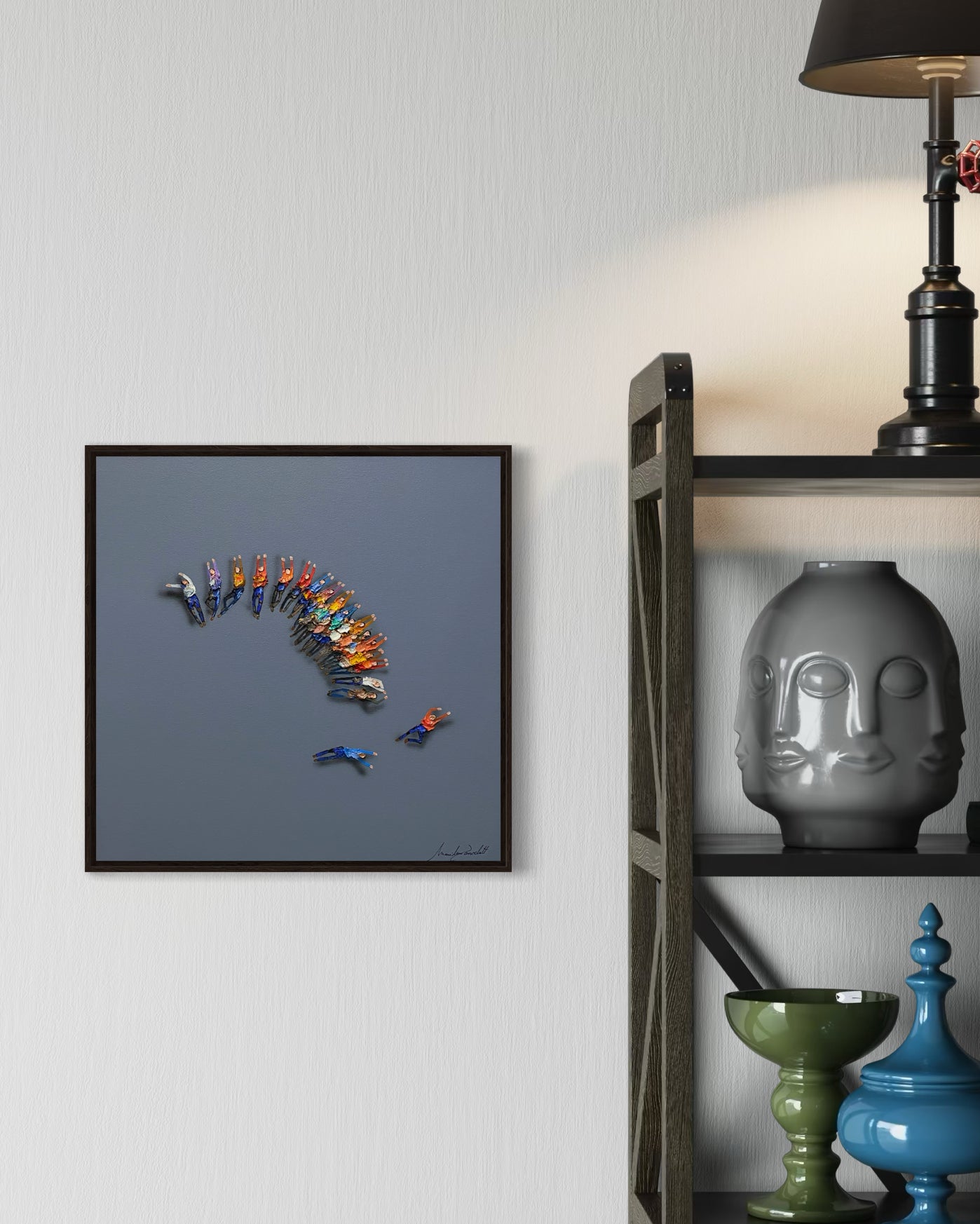 Obra De Arte Minimalista - Aglomerados - Fila.