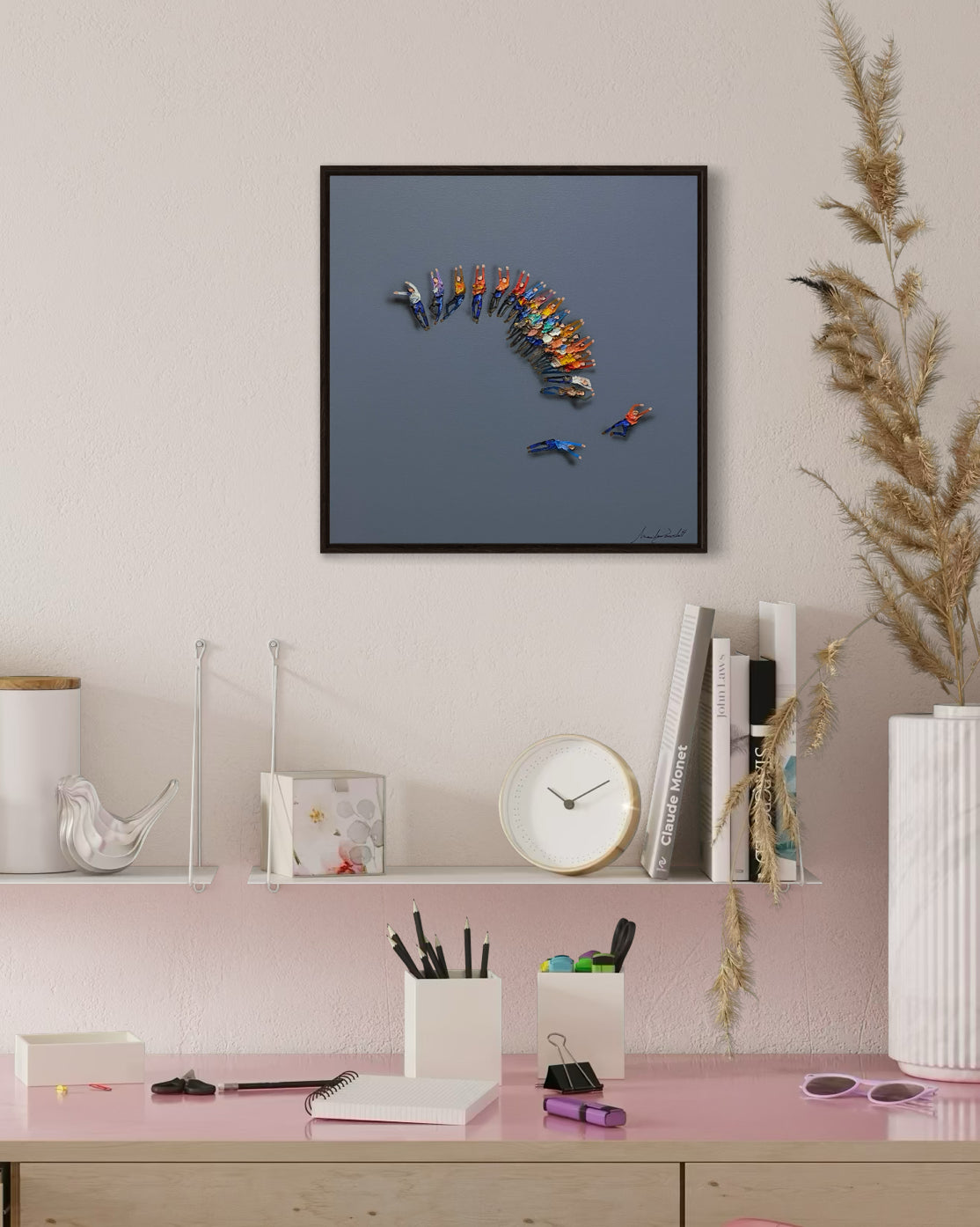 Obra De Arte Minimalista - Aglomerados - Fila.