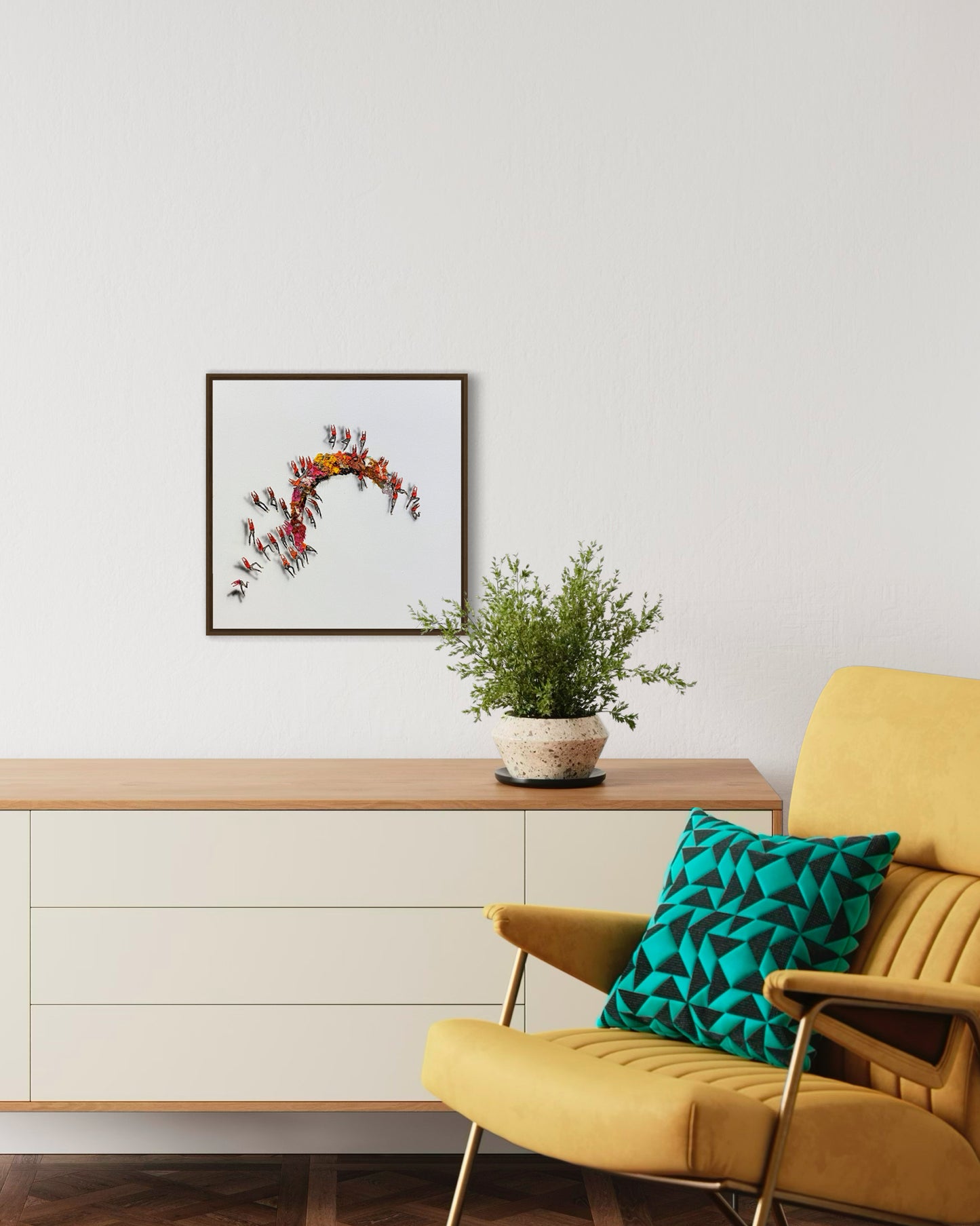 Obra De Arte Minimalista - Aglomerados - Curva