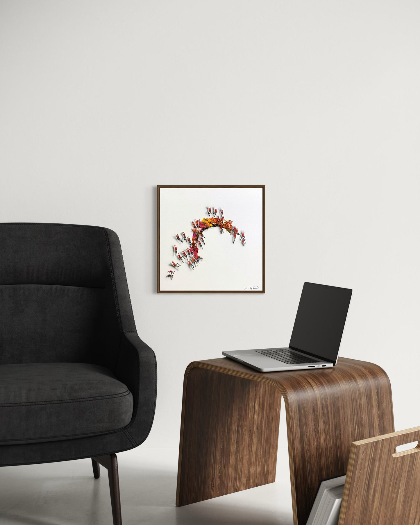 Obra De Arte Minimalista - Aglomerados - Curva