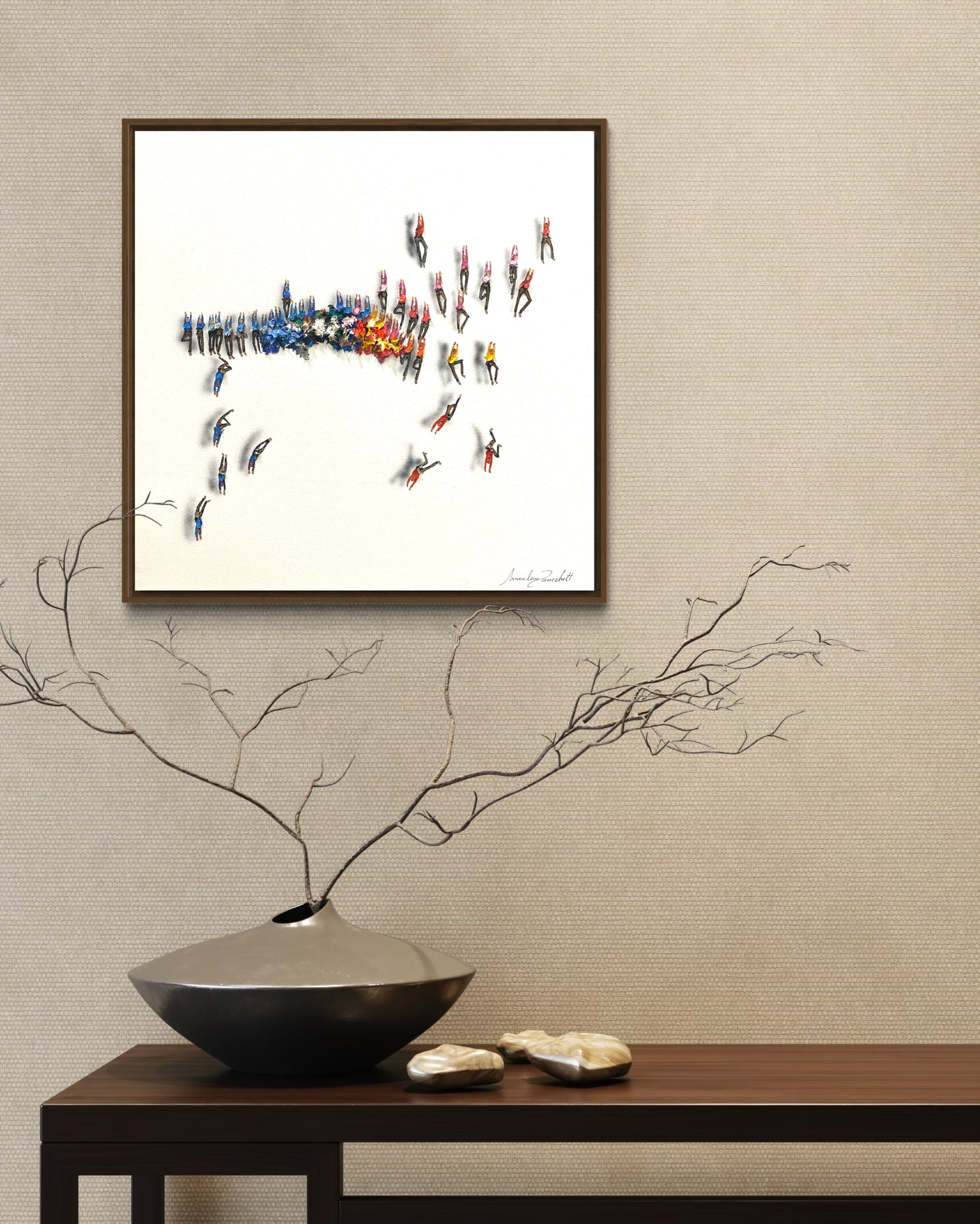 Obra De Arte Minimalista - Aglomerados - Linha