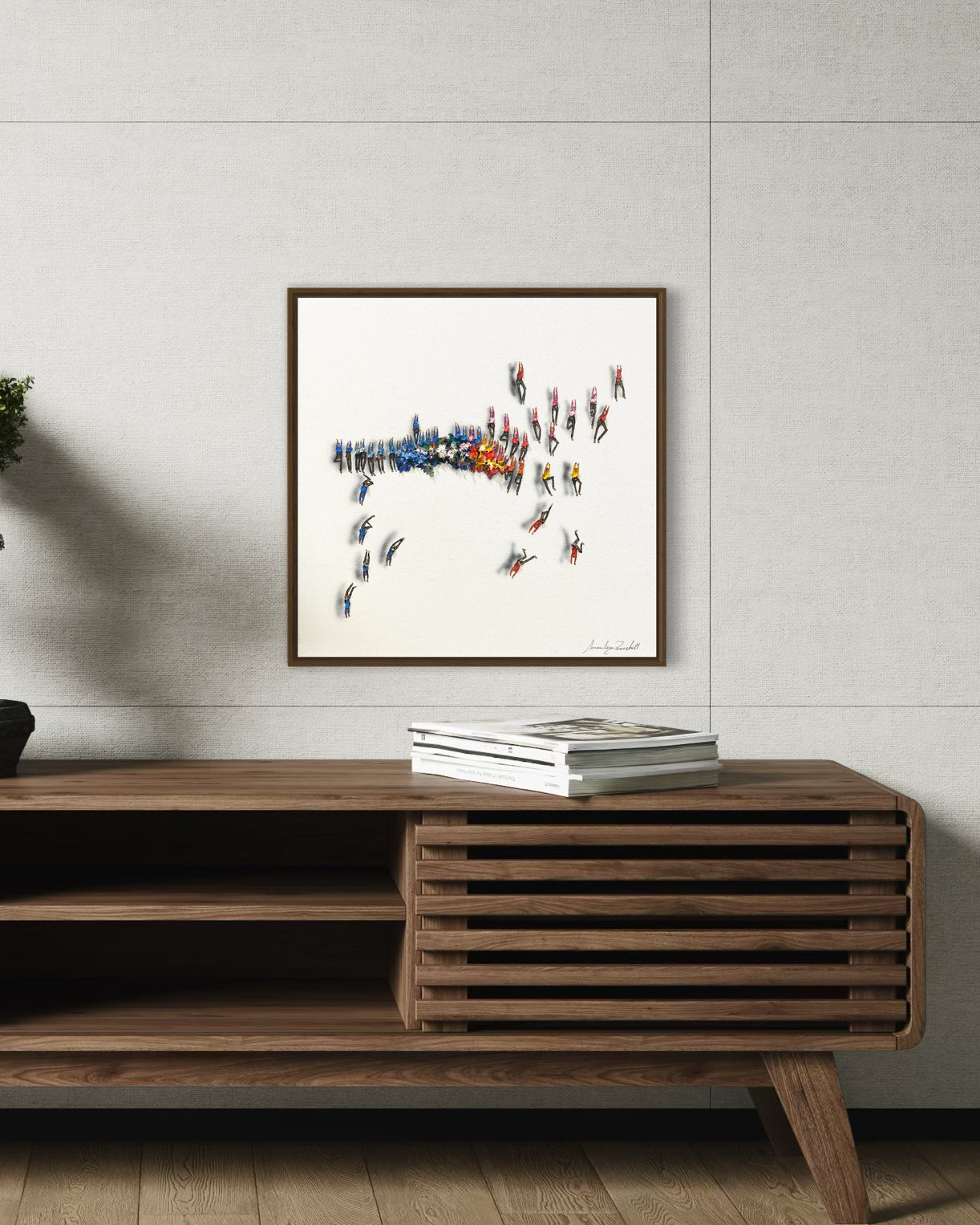 Obra De Arte Minimalista - Aglomerados - Linha