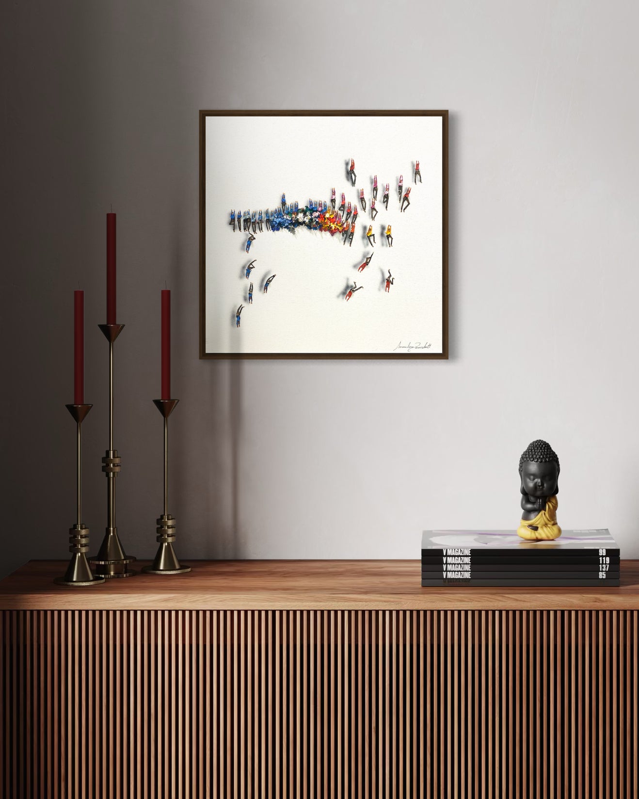 Obra De Arte Minimalista - Aglomerados - Linha