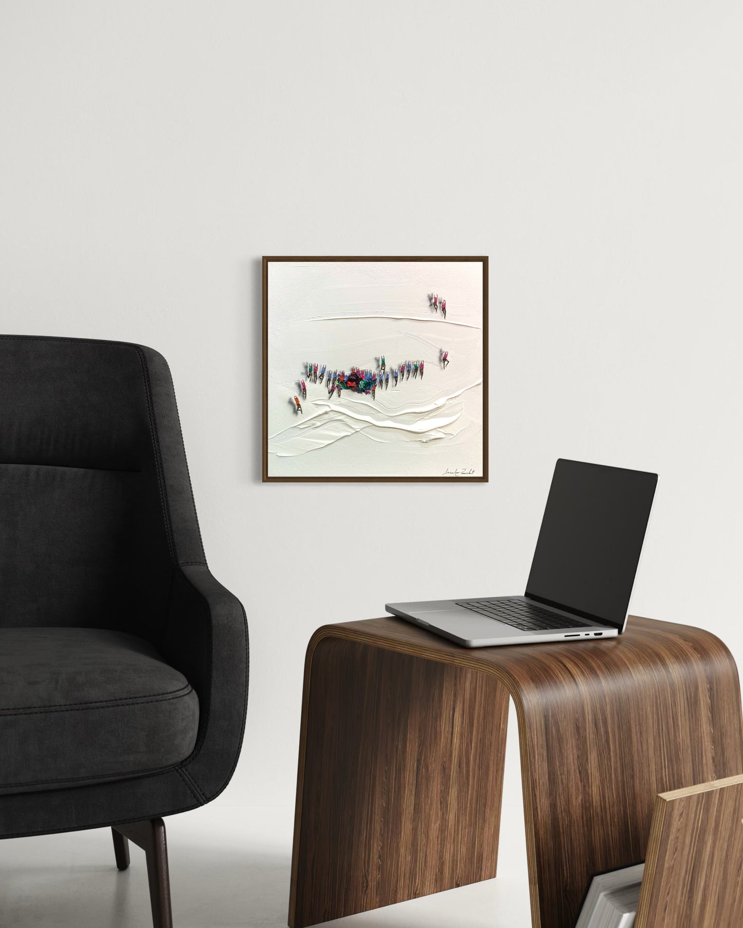 Obra De Arte Minimalista - Aglomerados Relevo