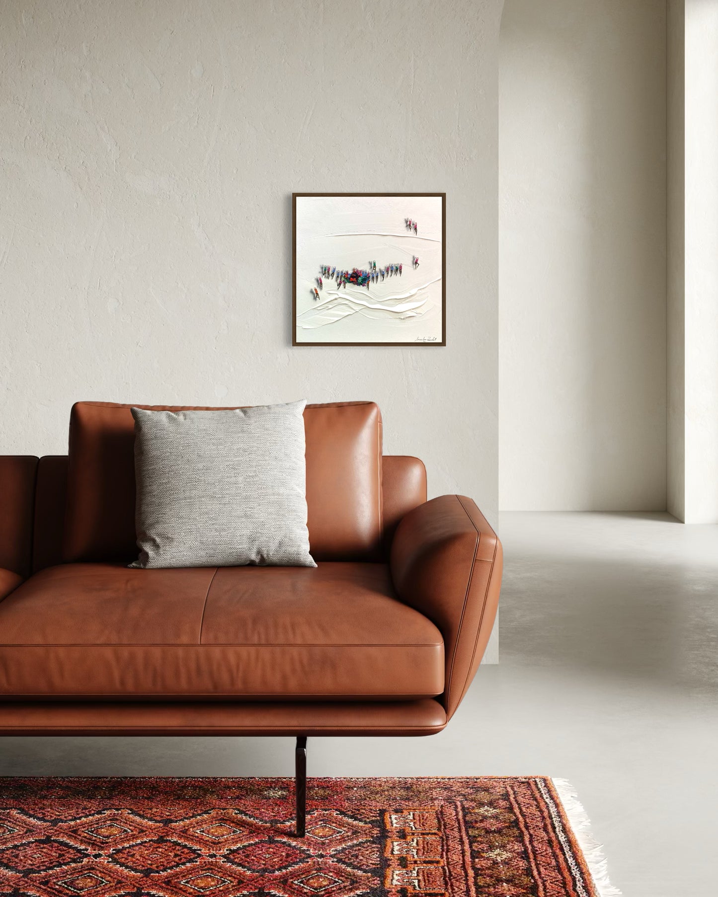 Obra De Arte Minimalista - Aglomerados Relevo
