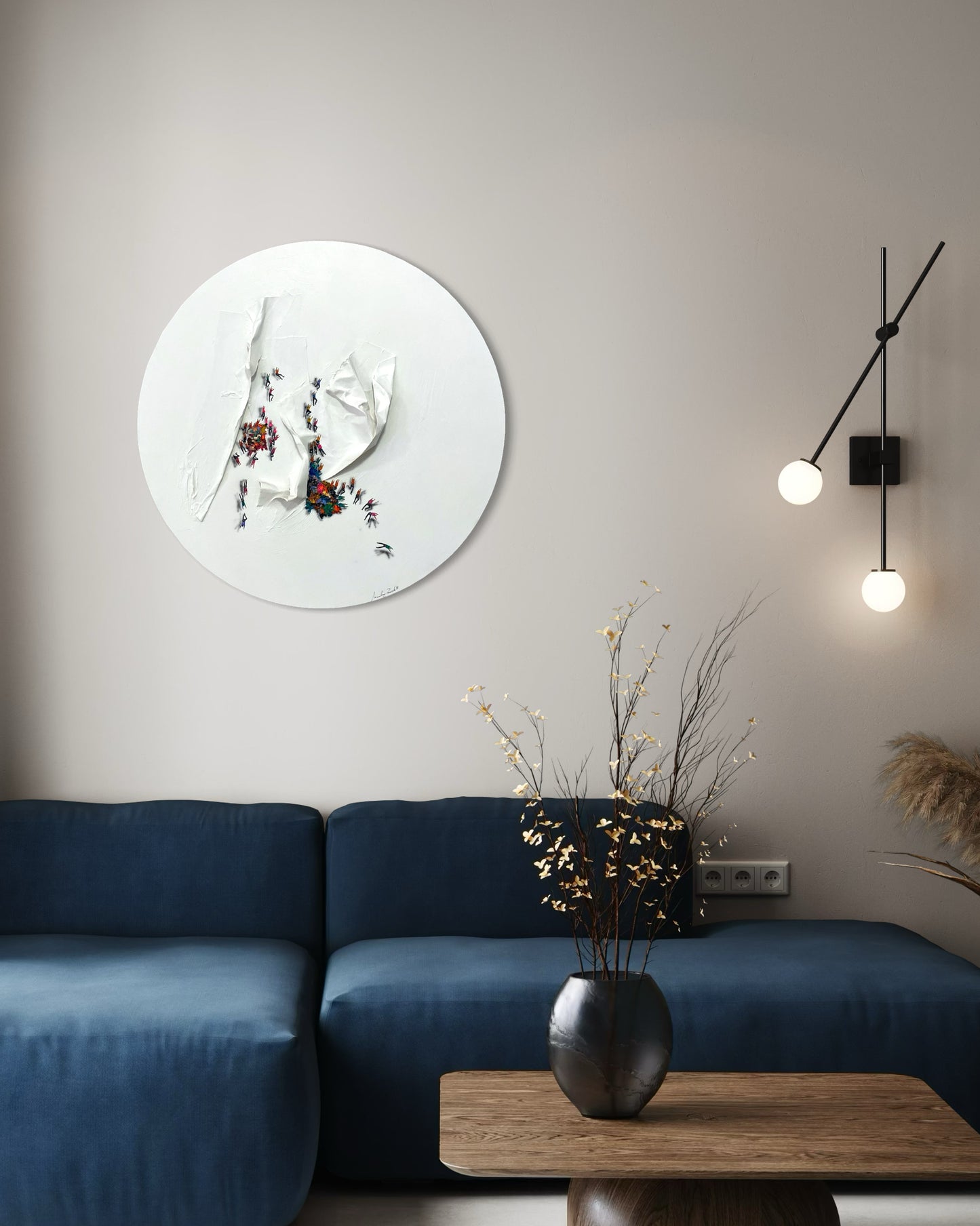 Obra De Arte Minimalista - Aglomerados - Circular