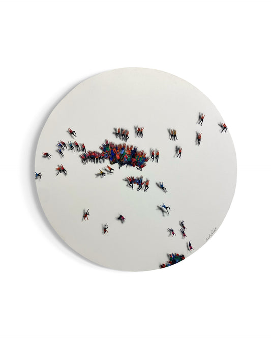 Obra De Arte Minimalista - Aglomerados - Circular