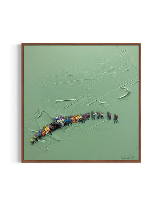 Obra De Arte Minimalista - Aglomerados - Natural