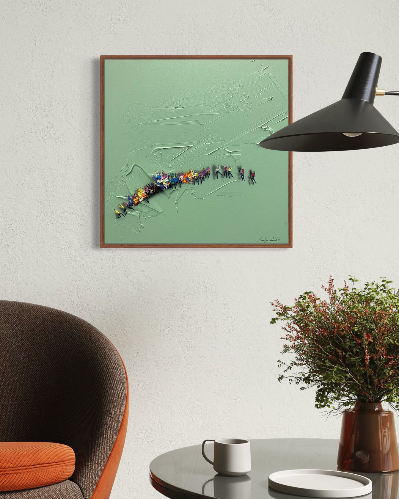 Obra De Arte Minimalista - Aglomerados - Natural