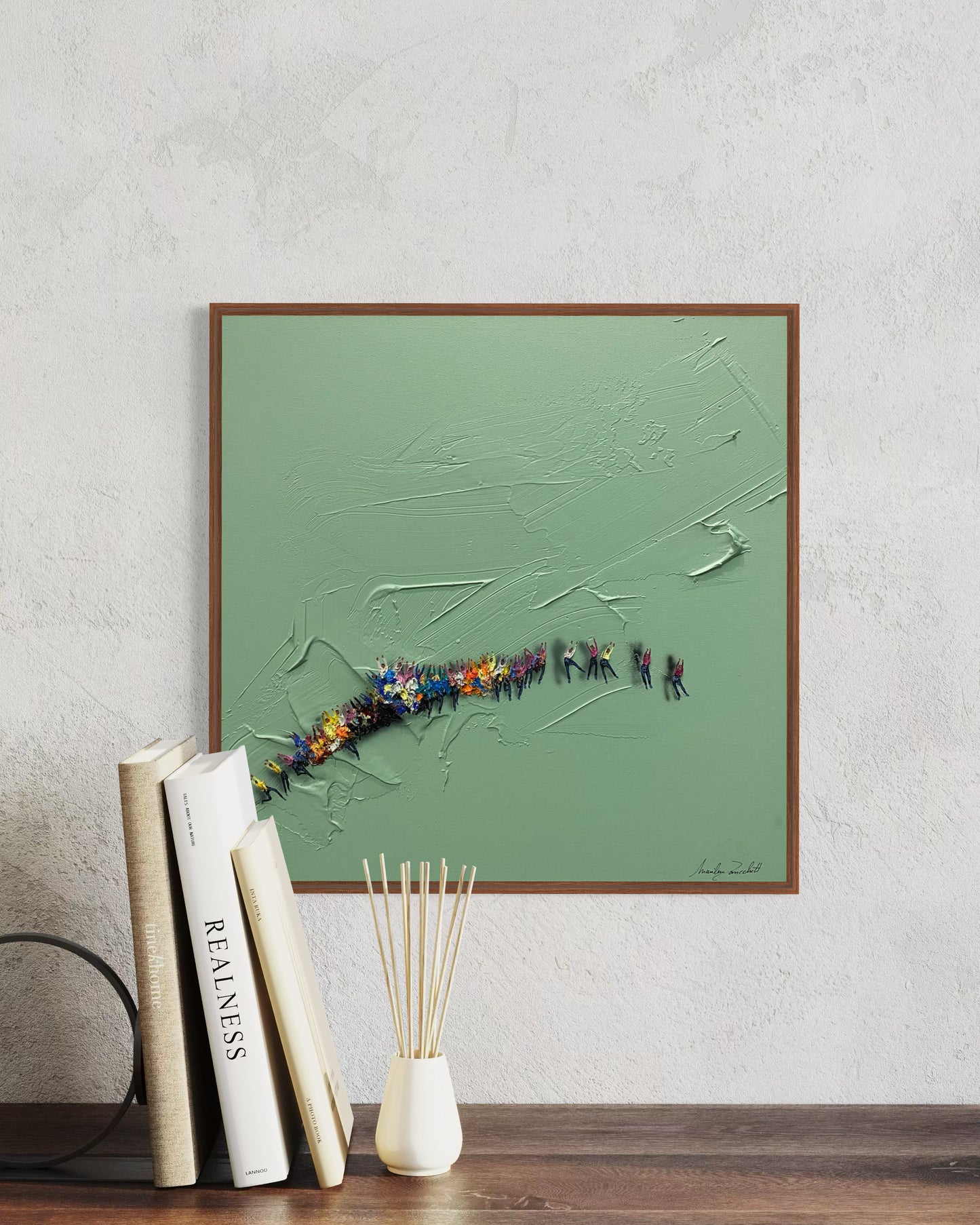 Obra De Arte Minimalista - Aglomerados - Natural