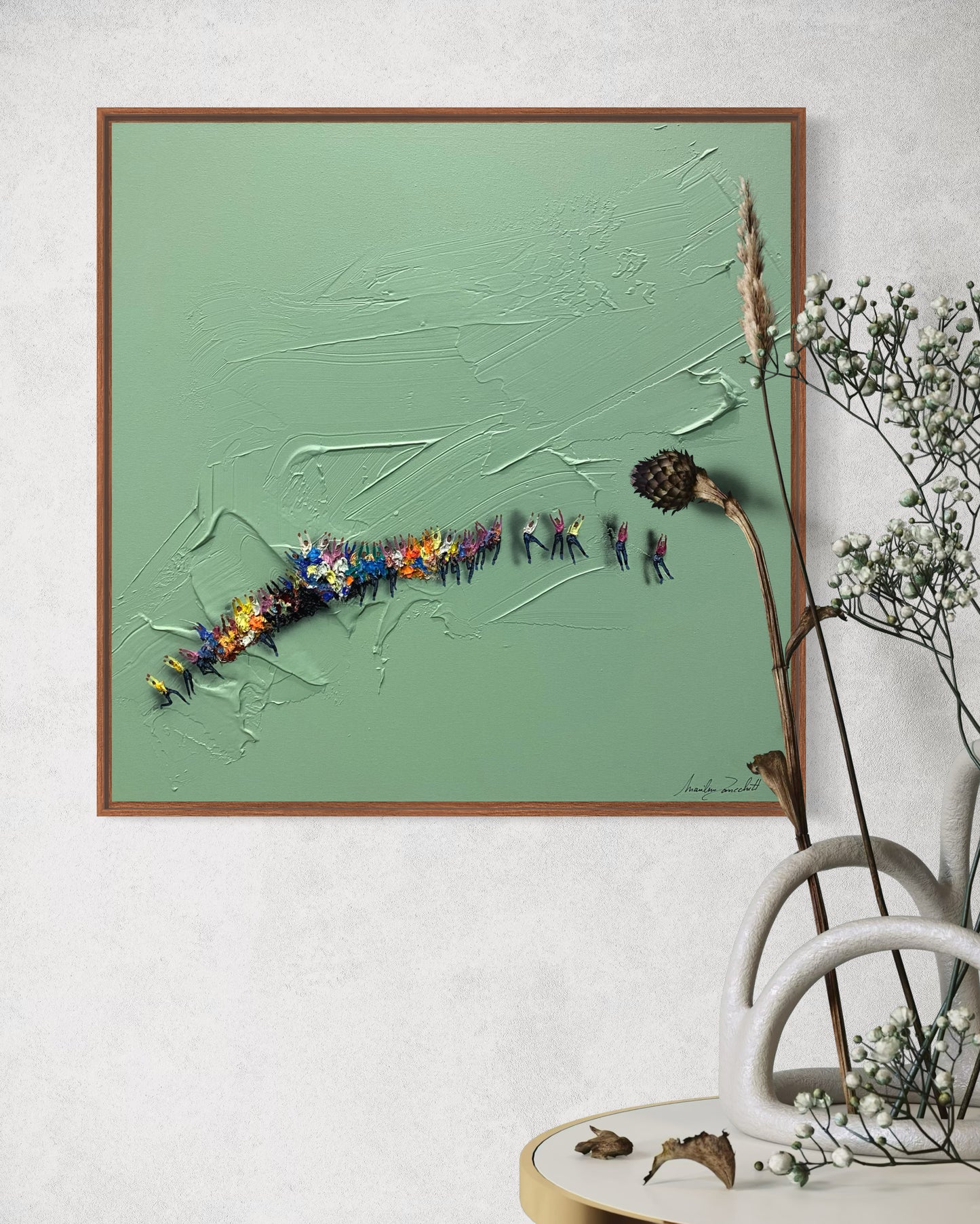 Obra De Arte Minimalista - Aglomerados - Natural