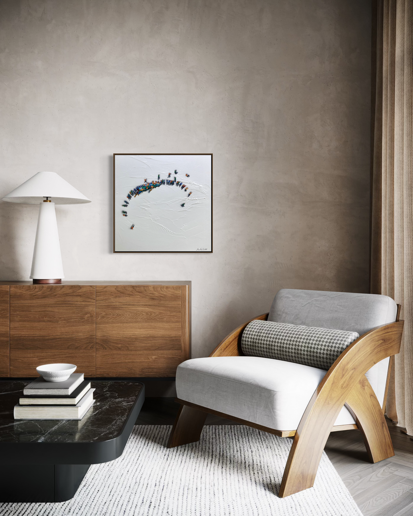 Obra de Arte Minimalista - Aglomerados - Relevos