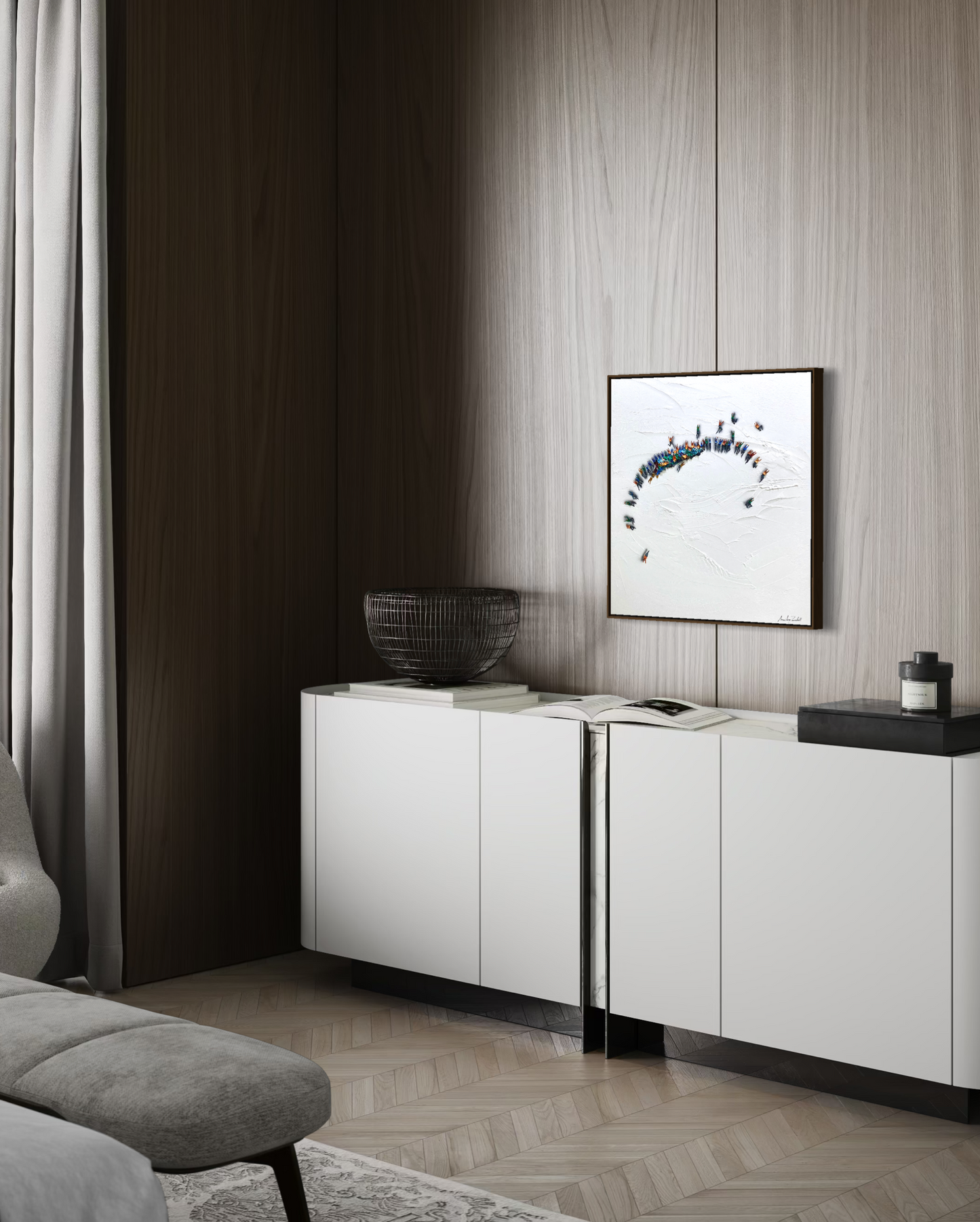 Obra de Arte Minimalista - Aglomerados - Relevos