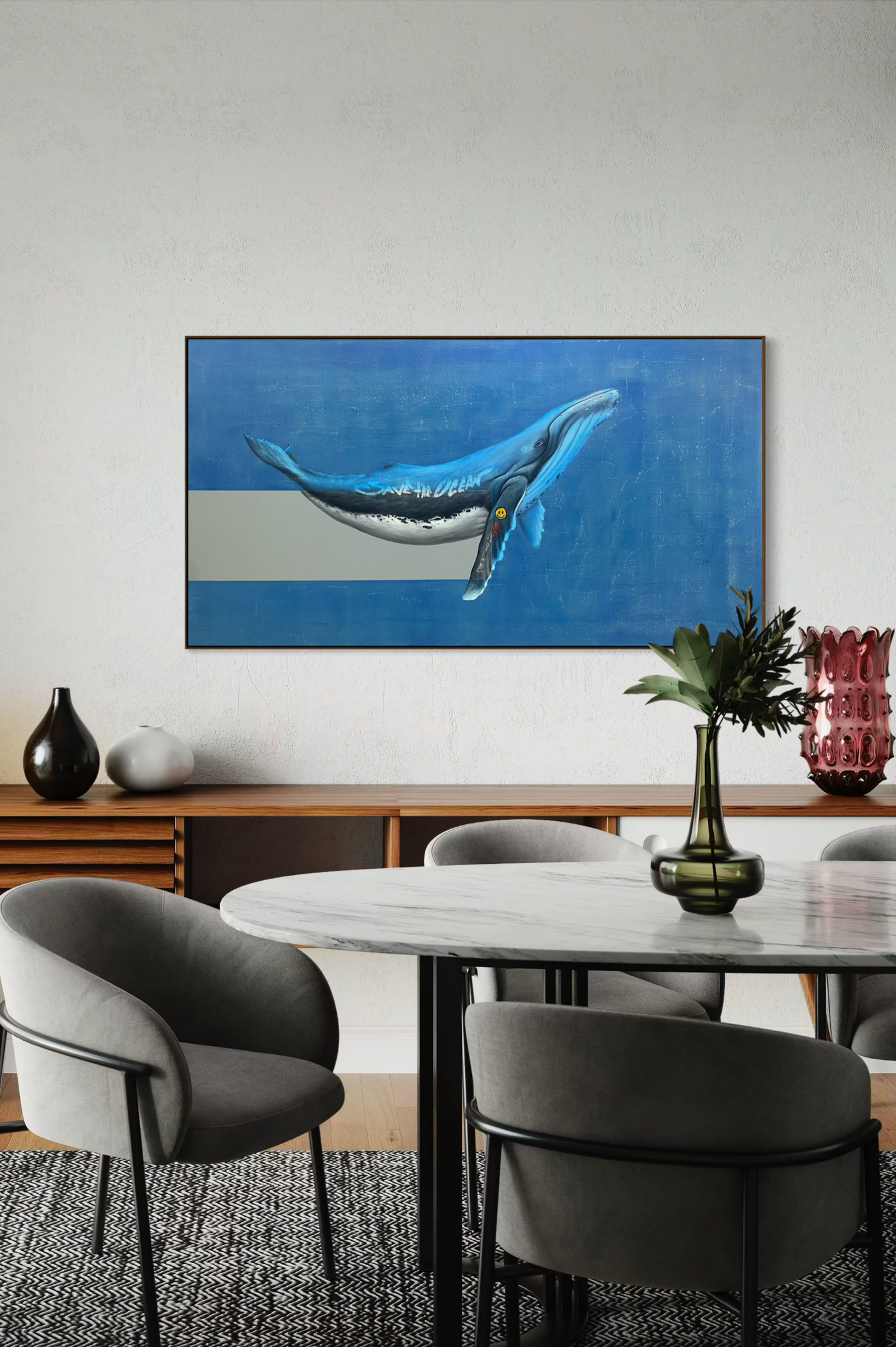 Obra de Arte Figurativa - Save The Ocean