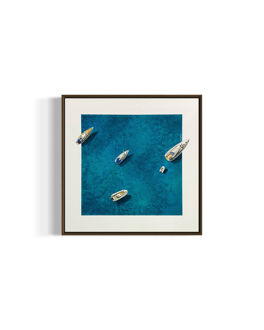 Obra de Arte Figurativa - Flutuar - Boats I