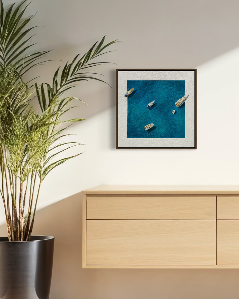 Obra de Arte Figurativa - Flutuar - Boats I