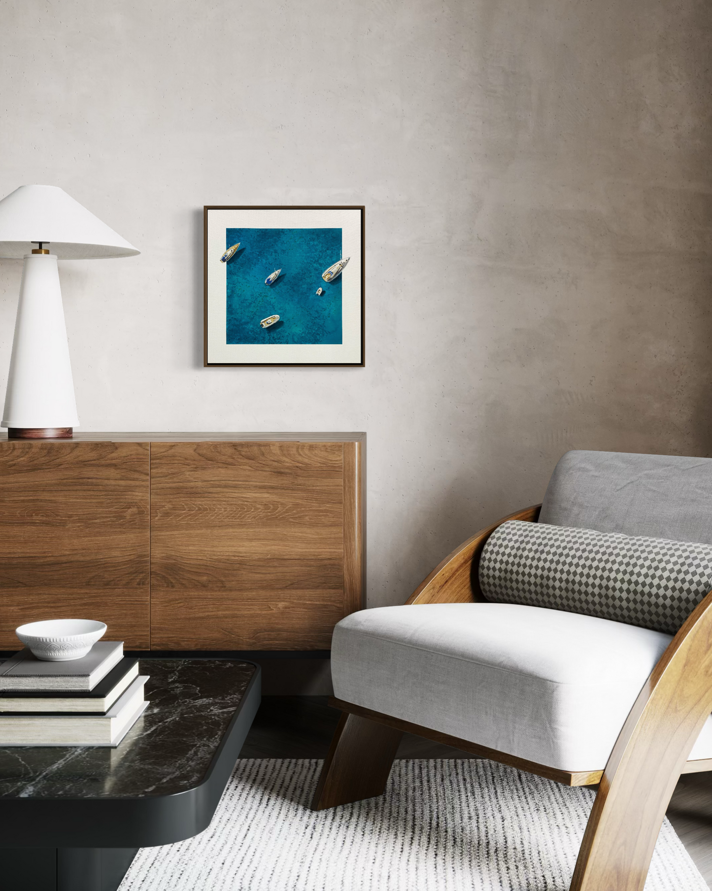 Obra de Arte Figurativa - Flutuar - Boats I
