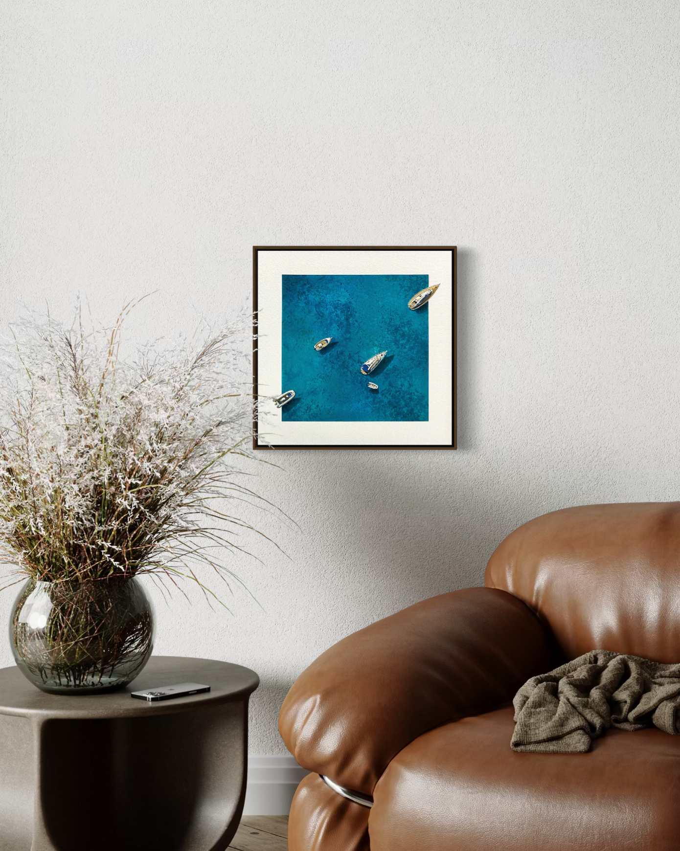 Obra de Arte Figurativa - Flutuar - Boats II