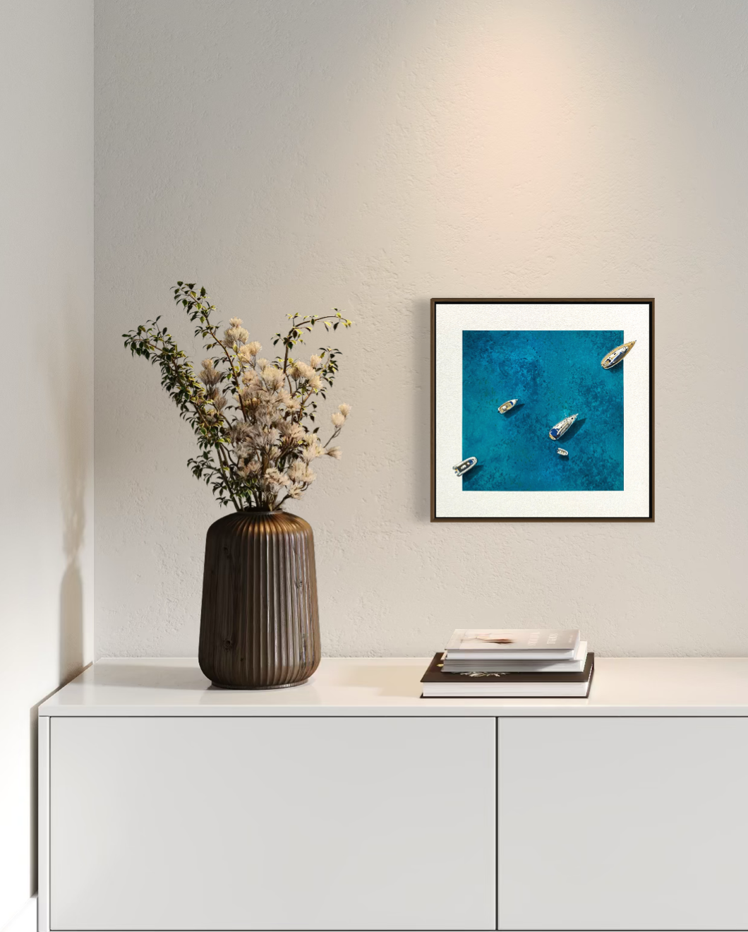 Obra de Arte Figurativa - Flutuar - Boats II