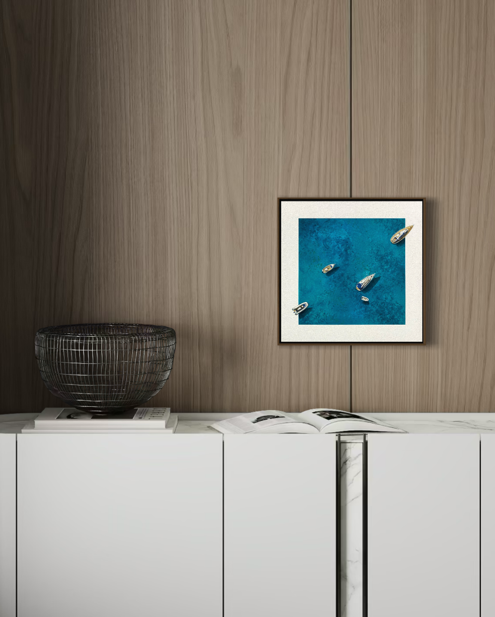 Obra de Arte Figurativa - Flutuar - Boats II