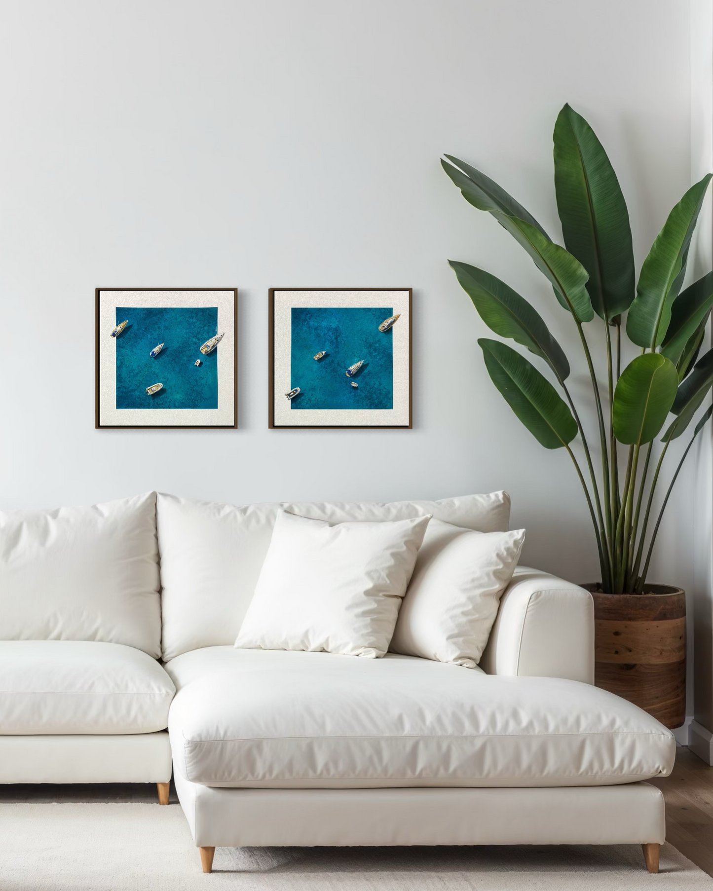 Obra de Arte Figurativa - Flutuar - Boats II