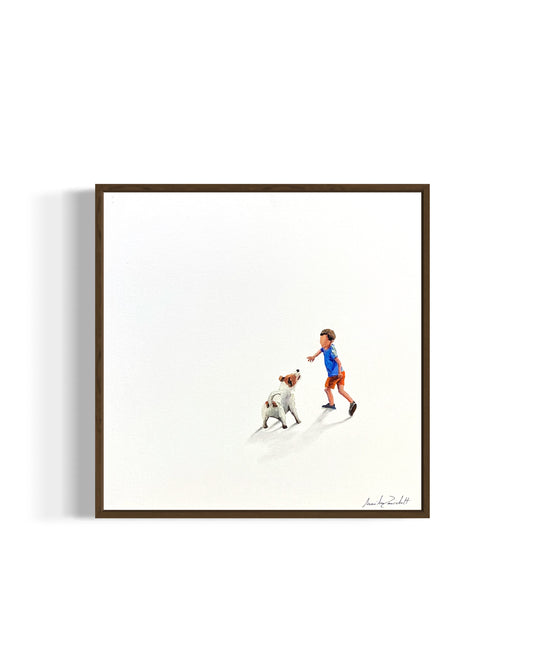 Obra De Arte Minimalista - Brincadeiras - Amigos