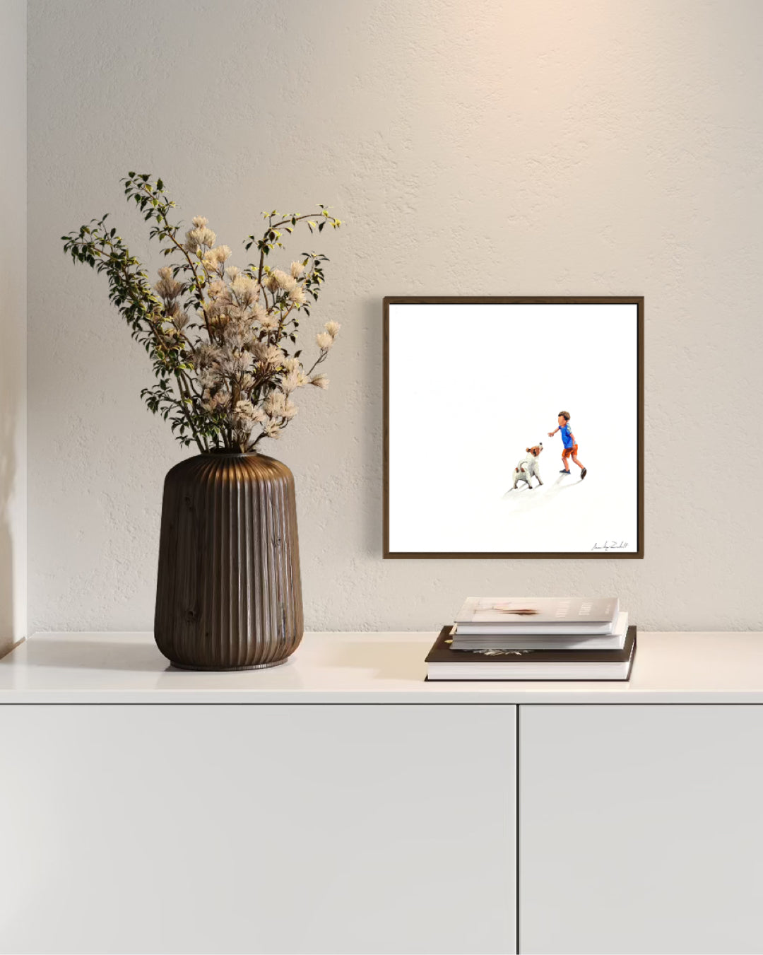 Obra De Arte Minimalista - Brincadeiras - Amigos