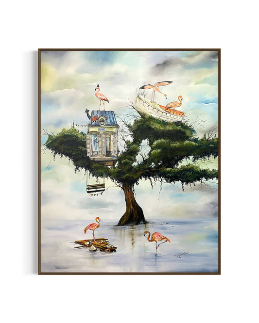 Obra De Arte Surrealista - Casa dos Flamingos