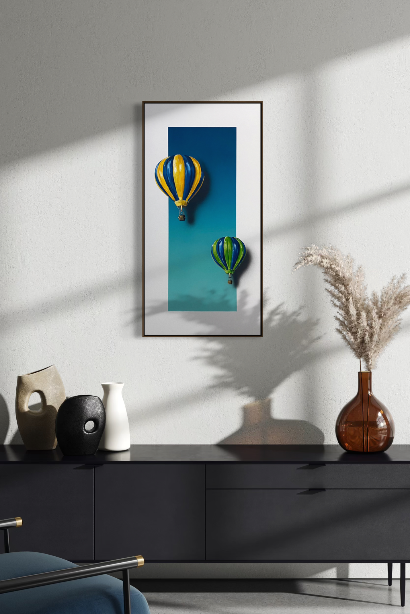 Obra de Arte Figurativa - Flutuar - Capadócia