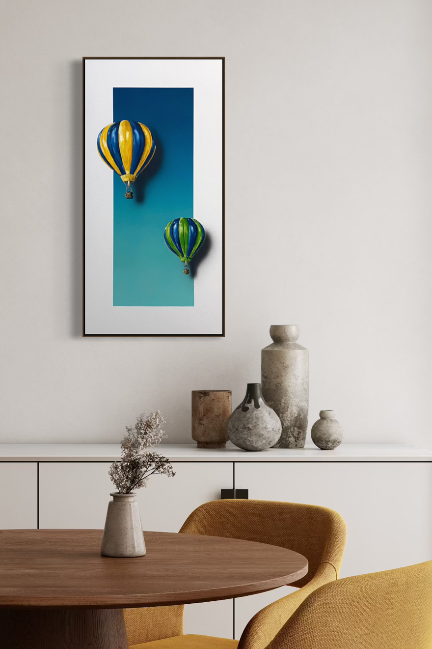 Obra de Arte Figurativa - Flutuar - Capadócia