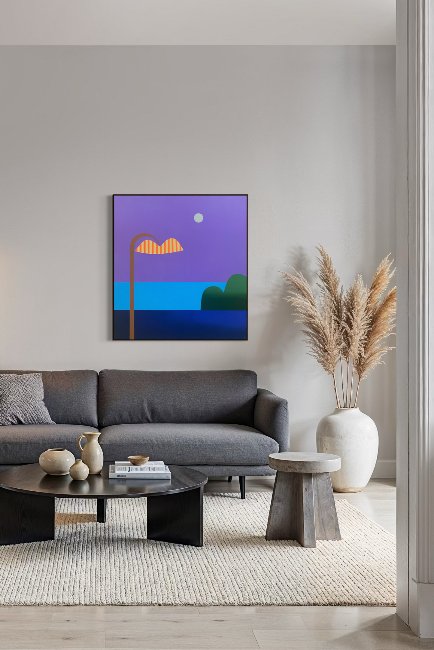 Obra de Arte Figurativa - Céu Violeta