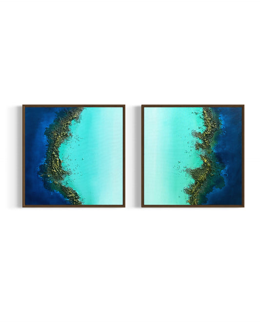Obra De Arte Abstrata - Seven Seas Díptico