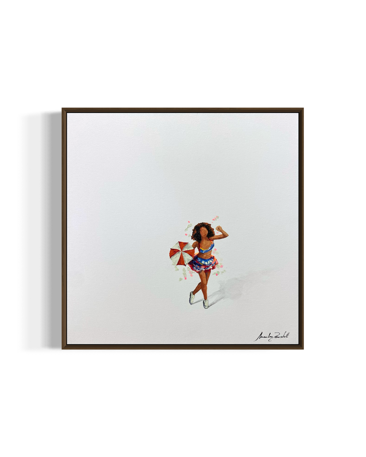 Obra de arte minimalista: racimos de corazones