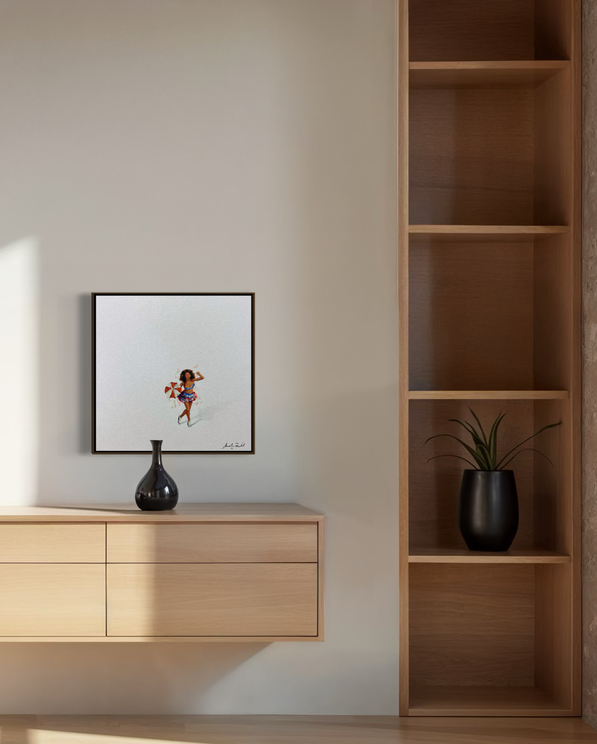 Obra de arte minimalista: racimos de corazones