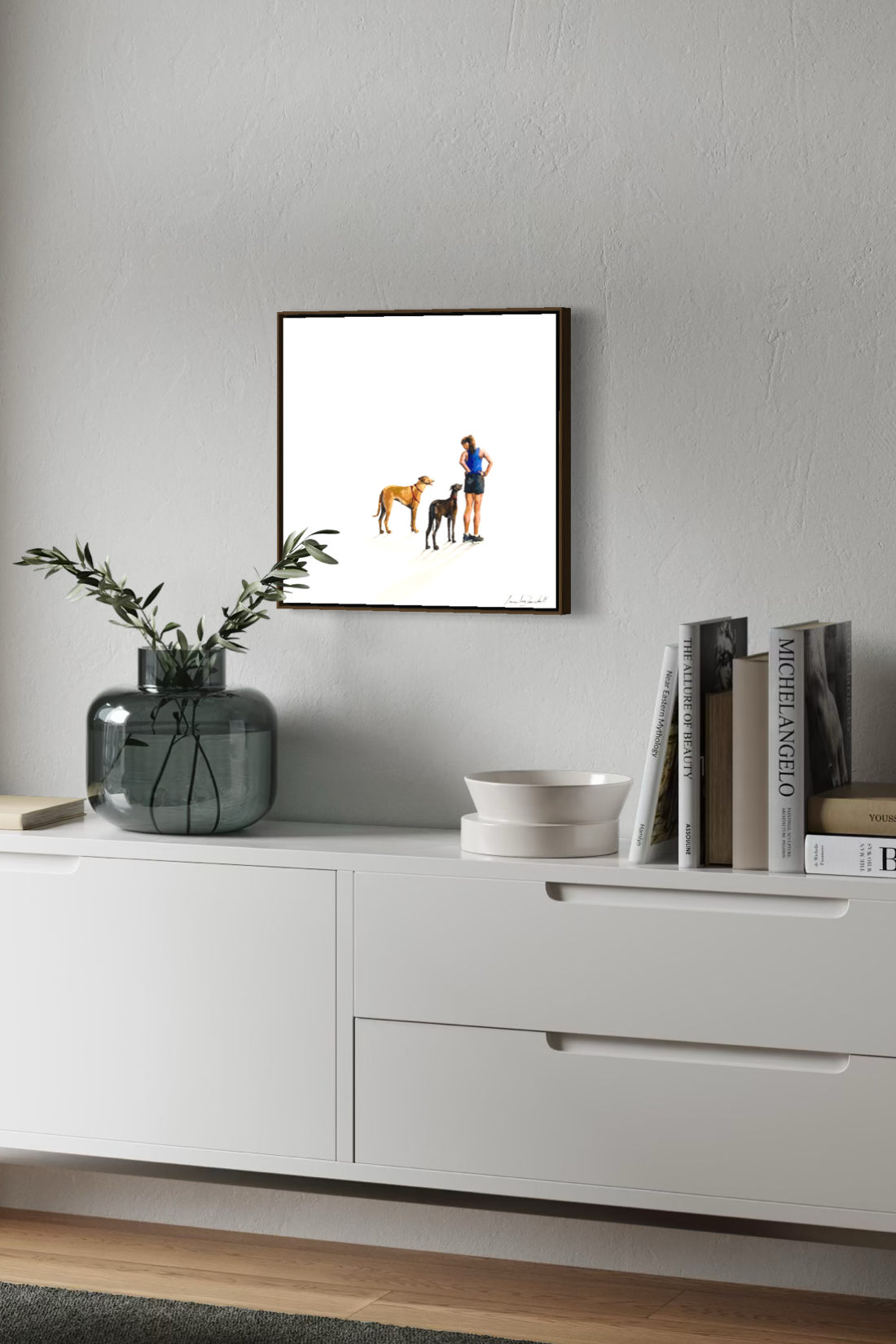 Obra de Arte Minimalista - Diálogos Visuais - Galgos
